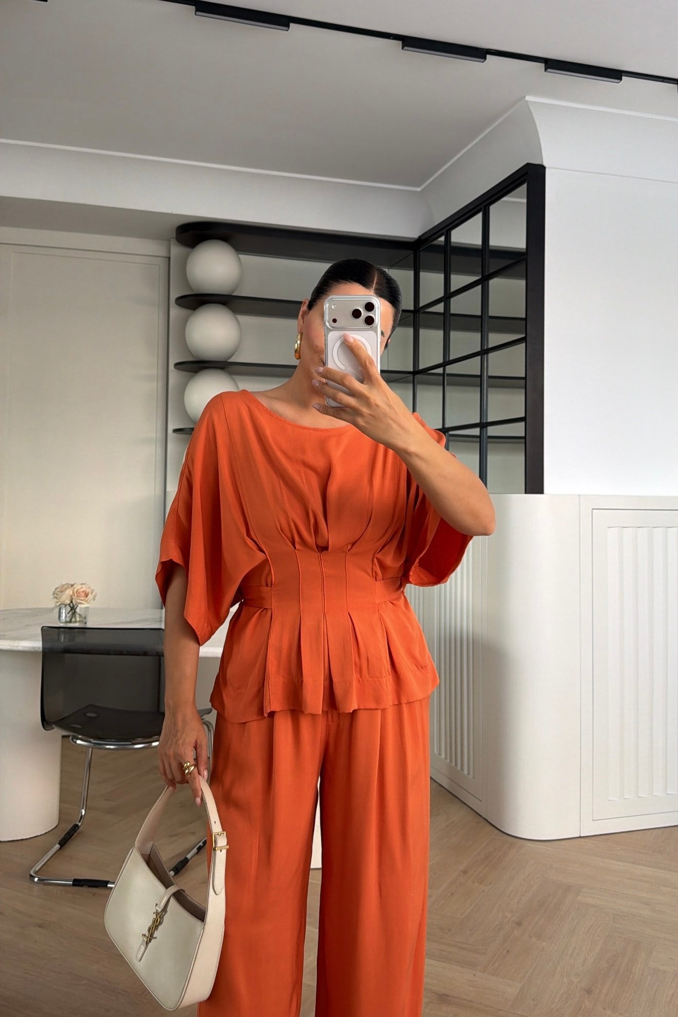 YARASA KOL BELDEN OTURTMALI TENSEL TAKIM ORANGE 