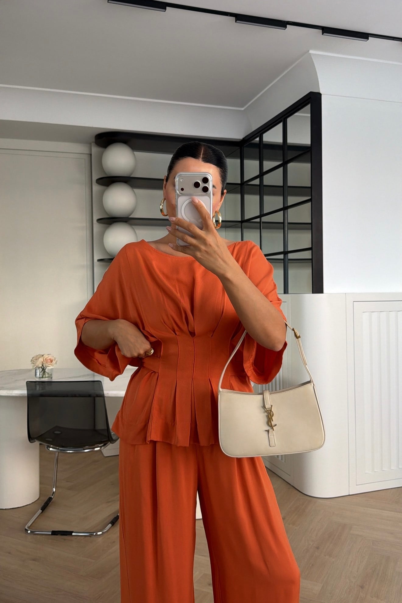 YARASA KOL BELDEN OTURTMALI TENSEL TAKIM ORANGE 