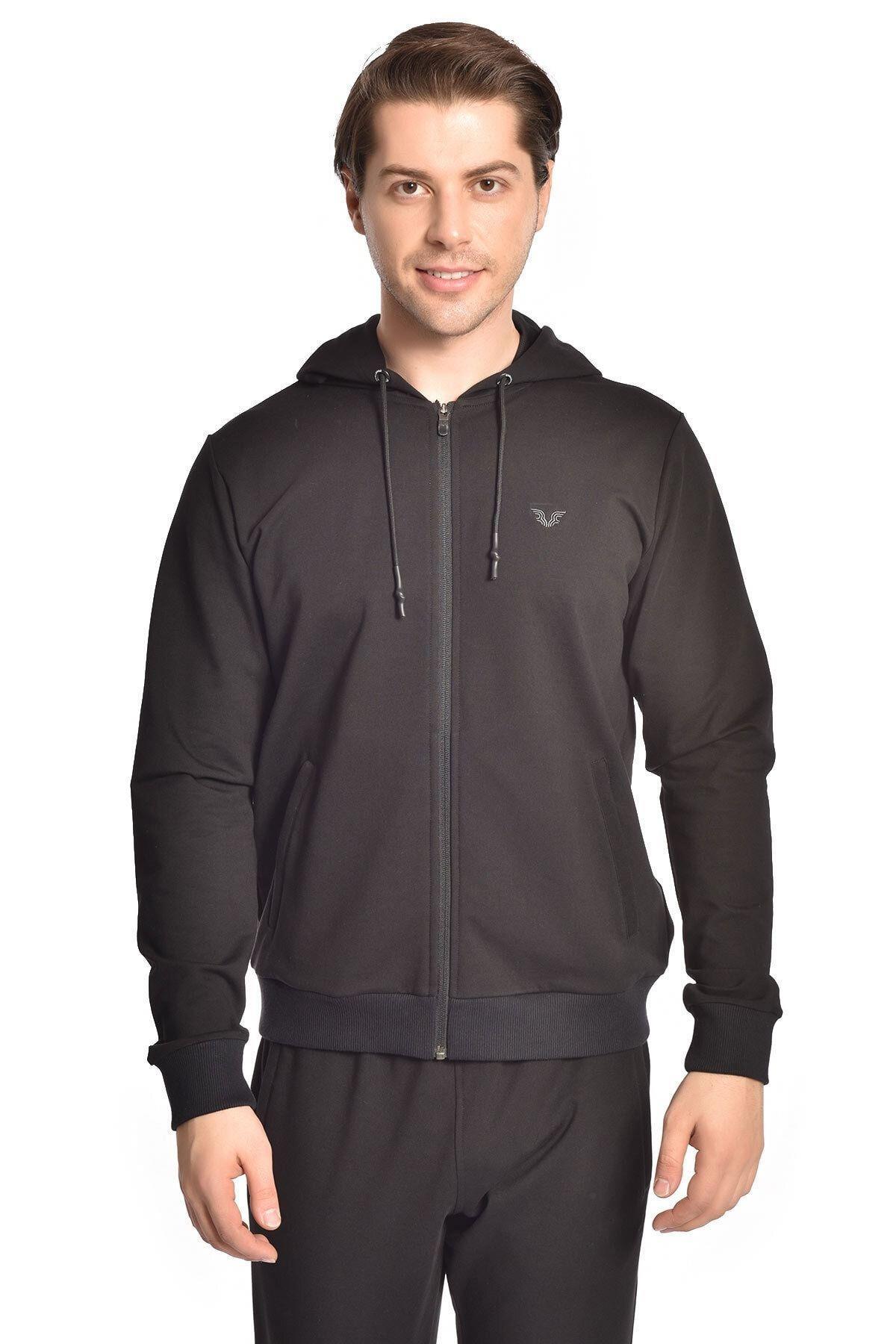 Bilcee Hs-8769 Erkek Kapüşonlu Eşofman Takımı	