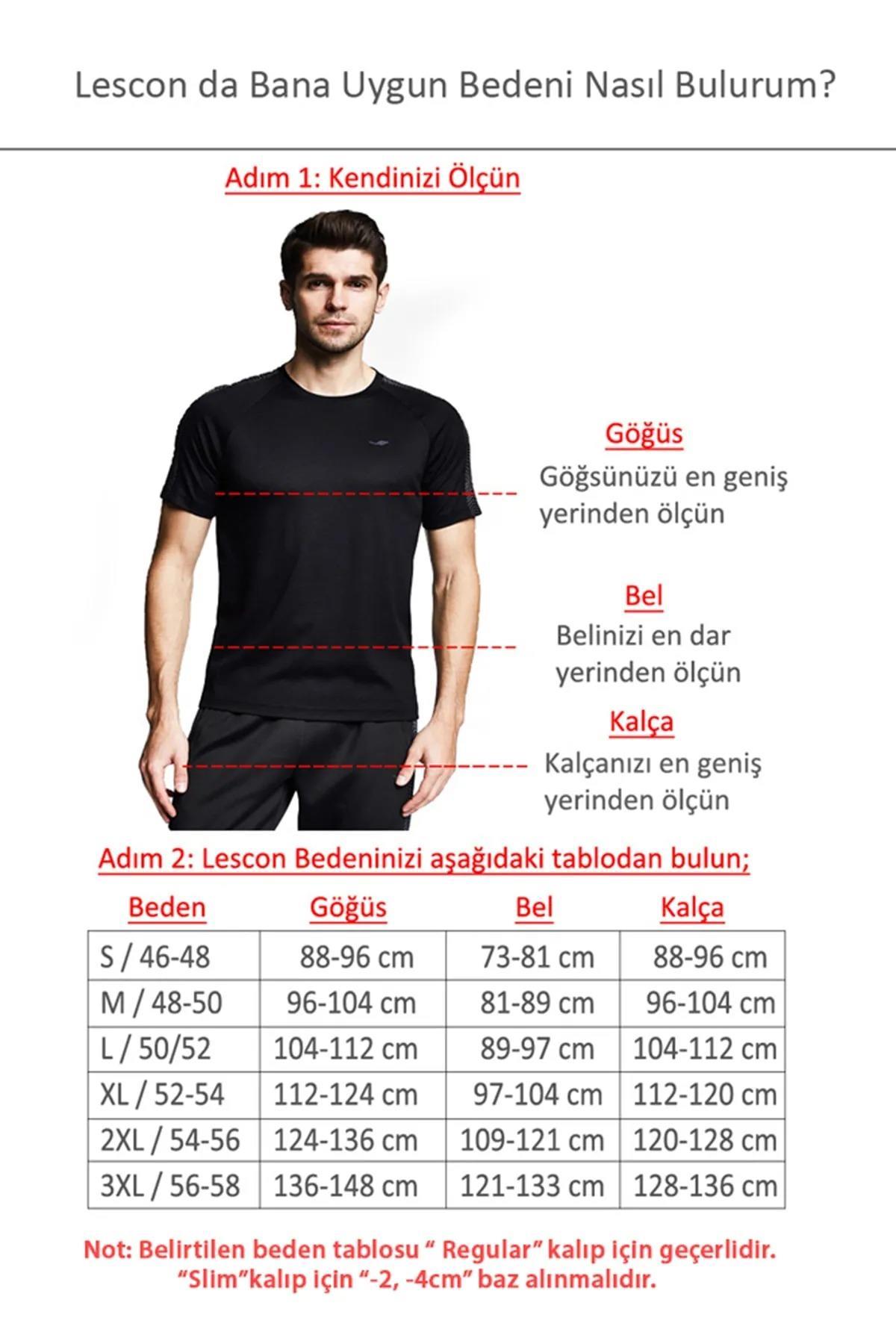 Lescon 21B-1018 Koşu Yarım Fermuarlı Üst	