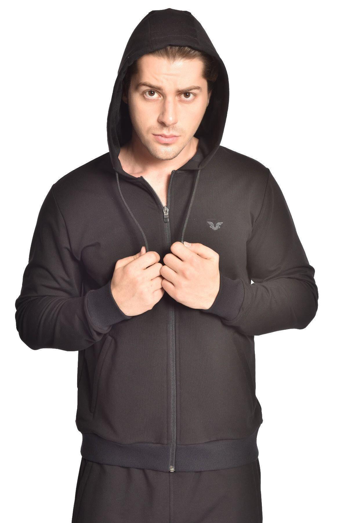 Bilcee Hs-8769 Erkek Kapüşonlu Eşofman Takımı	