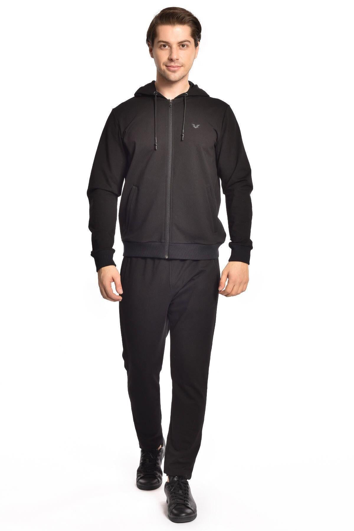 Bilcee Hs-8769 Erkek Kapüşonlu Eşofman Takımı	