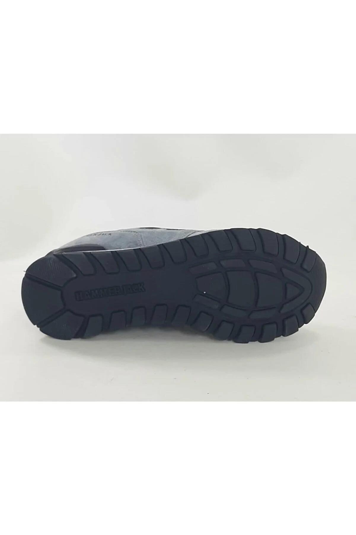 Hammer Jack CHILE M AYAKKABI Deri Gri -Siyah Erkek Sneaker