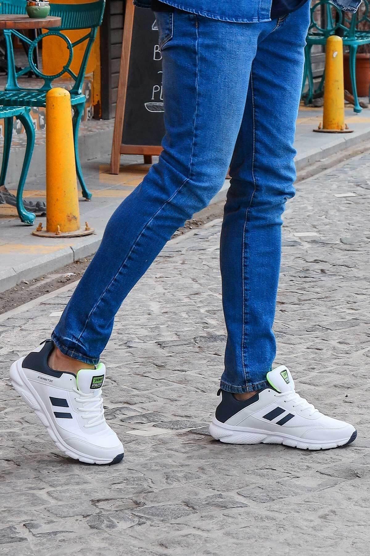 Jump 24718 Beyaz Anatomik (40-45) Günlük Erkek Spor Ayakkabı