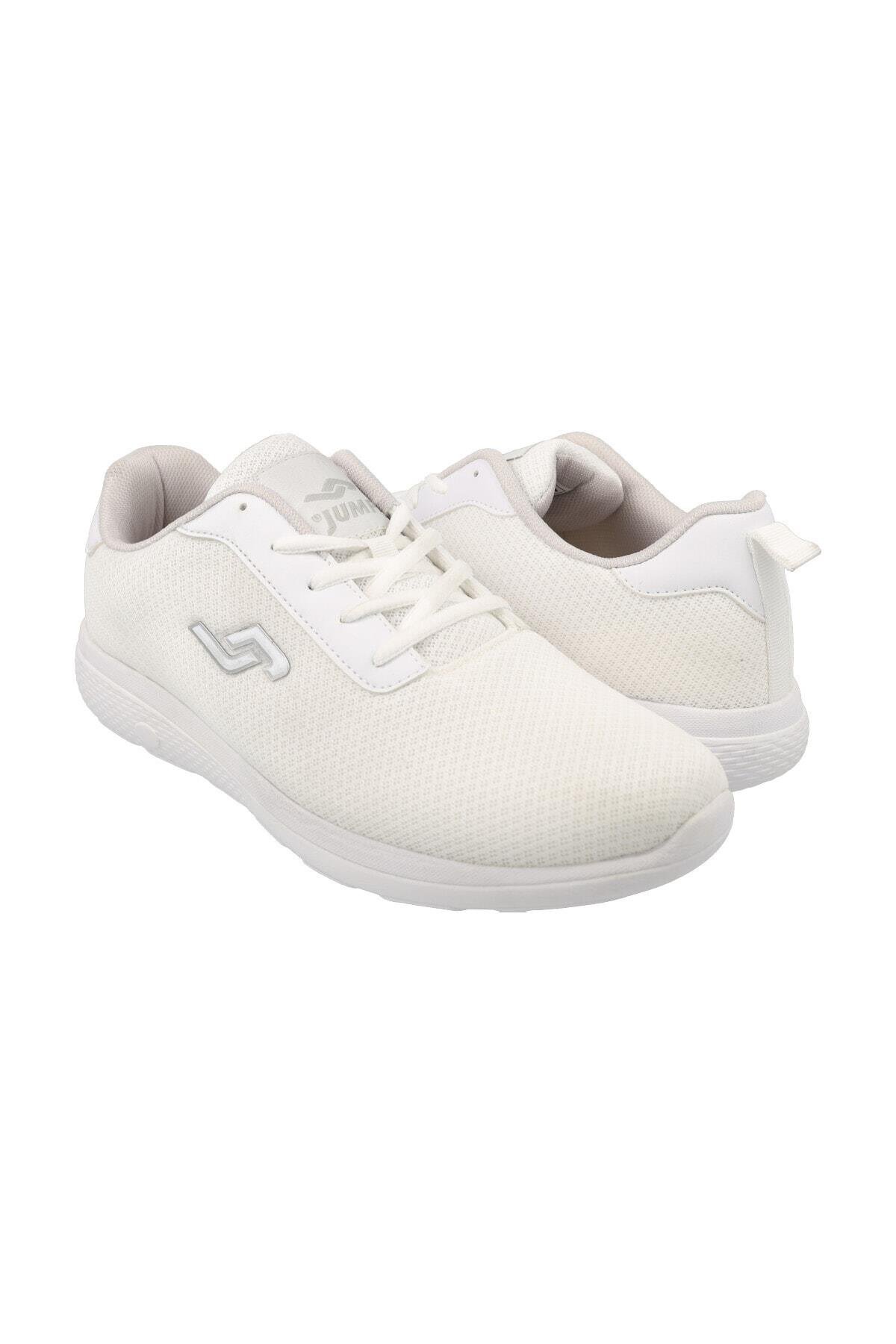Jump Beyaz Erkek Günlük Ayakkabı 21018-White-Sılver