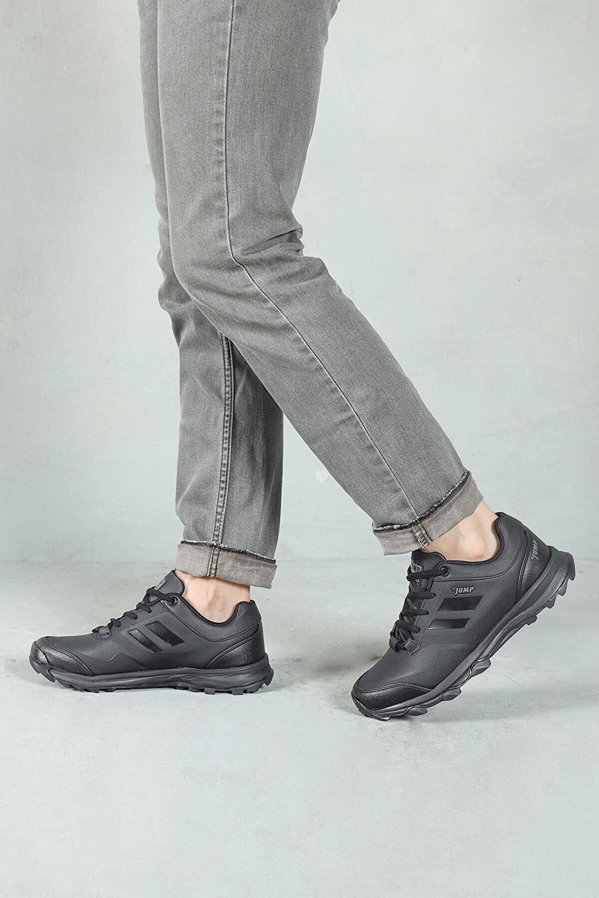 Jump Erkek Spor Ayakkabı 25934 Siyah-K.Gri