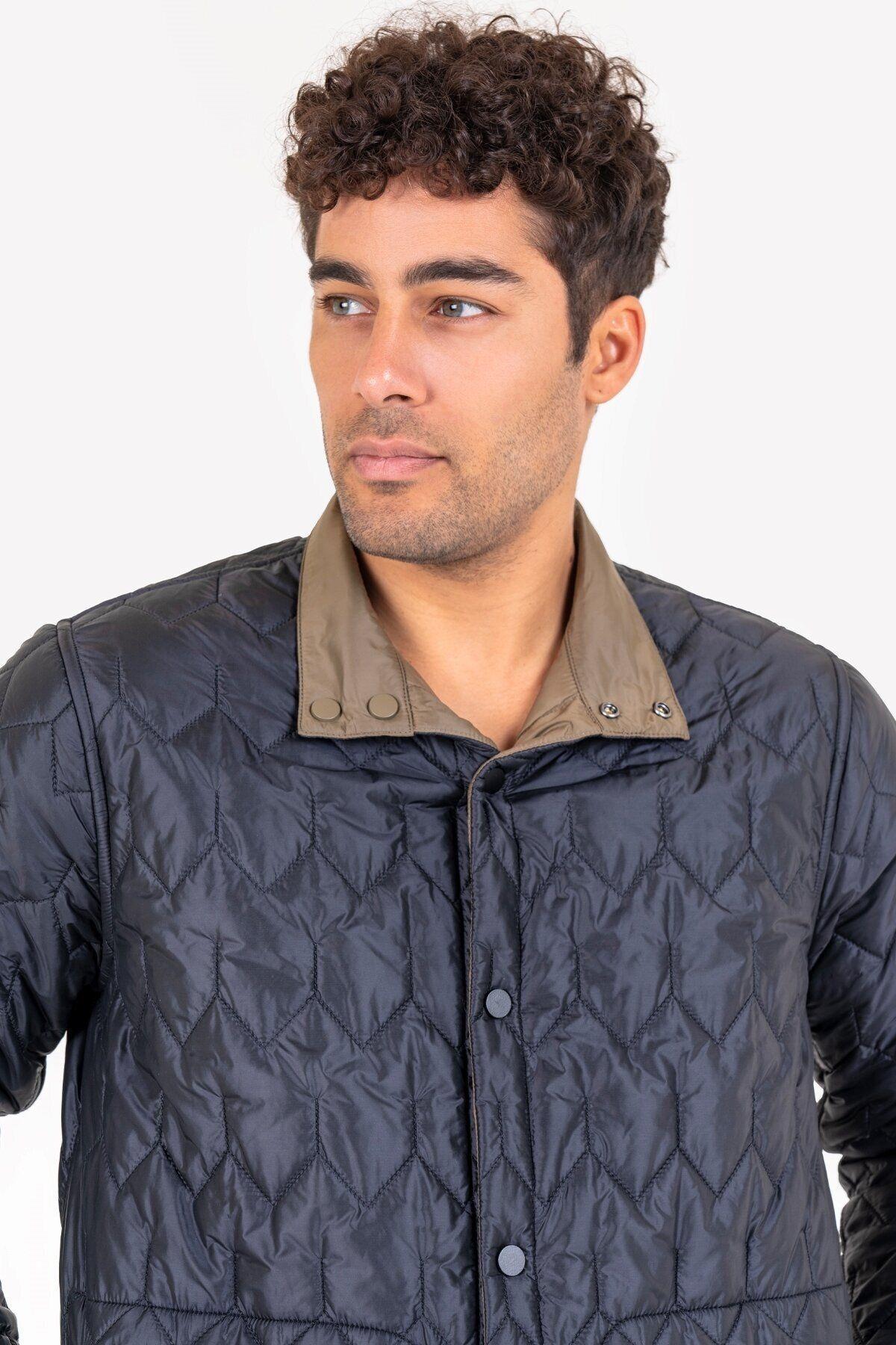 Lescon Çif Taraflı Çift Renkli  Erkek Mont 23N-1159