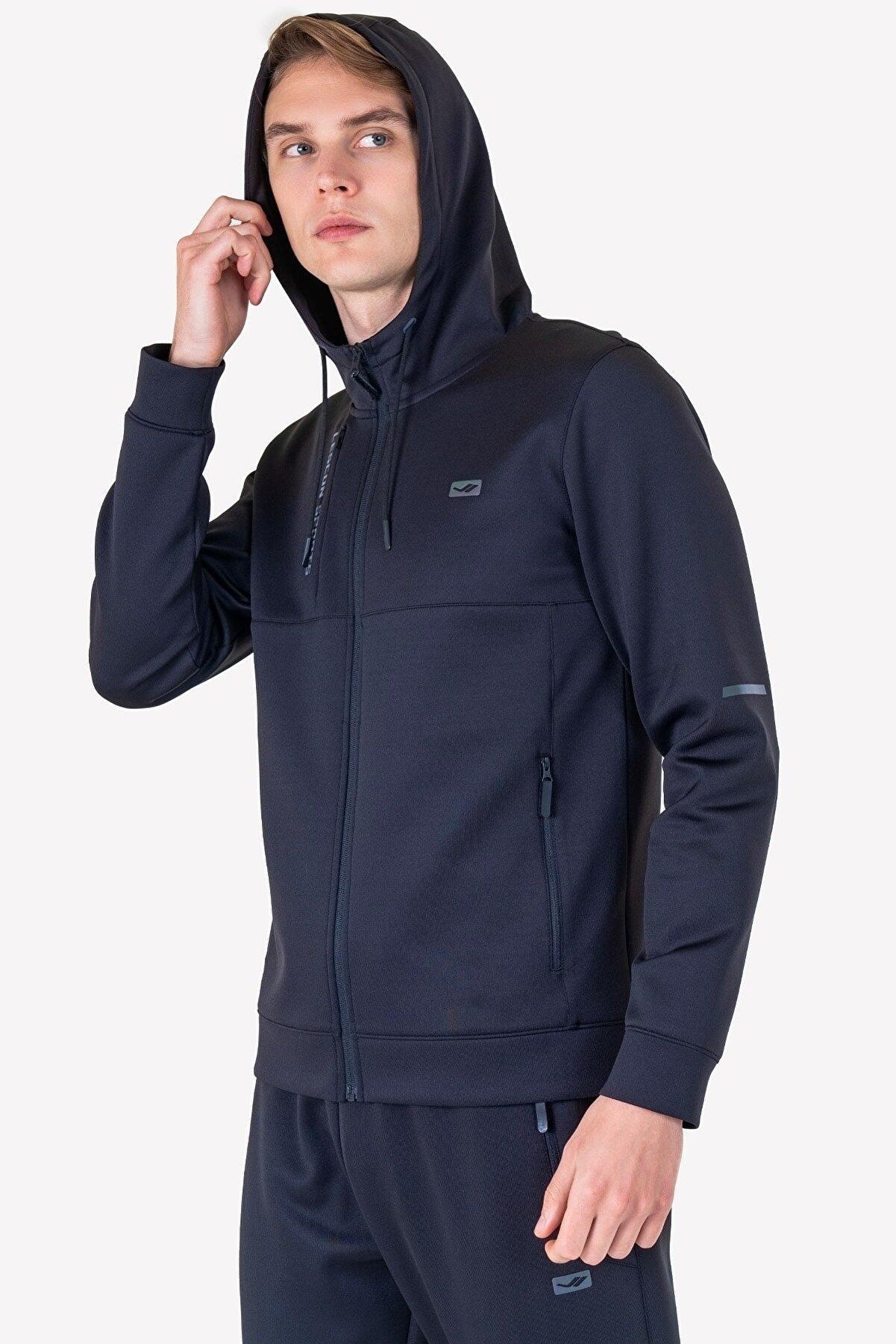 Lescon Erkek Fermuarlı Kapüşonlu Sweatshirt 23N-1133