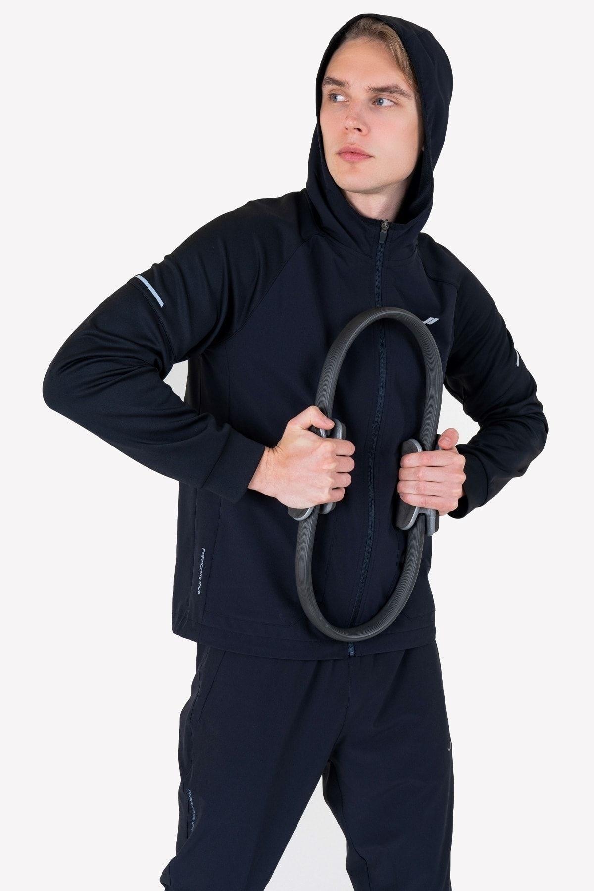 Lescon  Erkek Fermuarlı Kapüşonlu Sweatshirt 23N-1115
