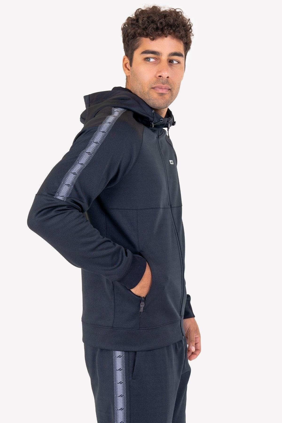 Lescon Erkek Fermuarlı Kapüşonlu Sweatshirt 23N-1128