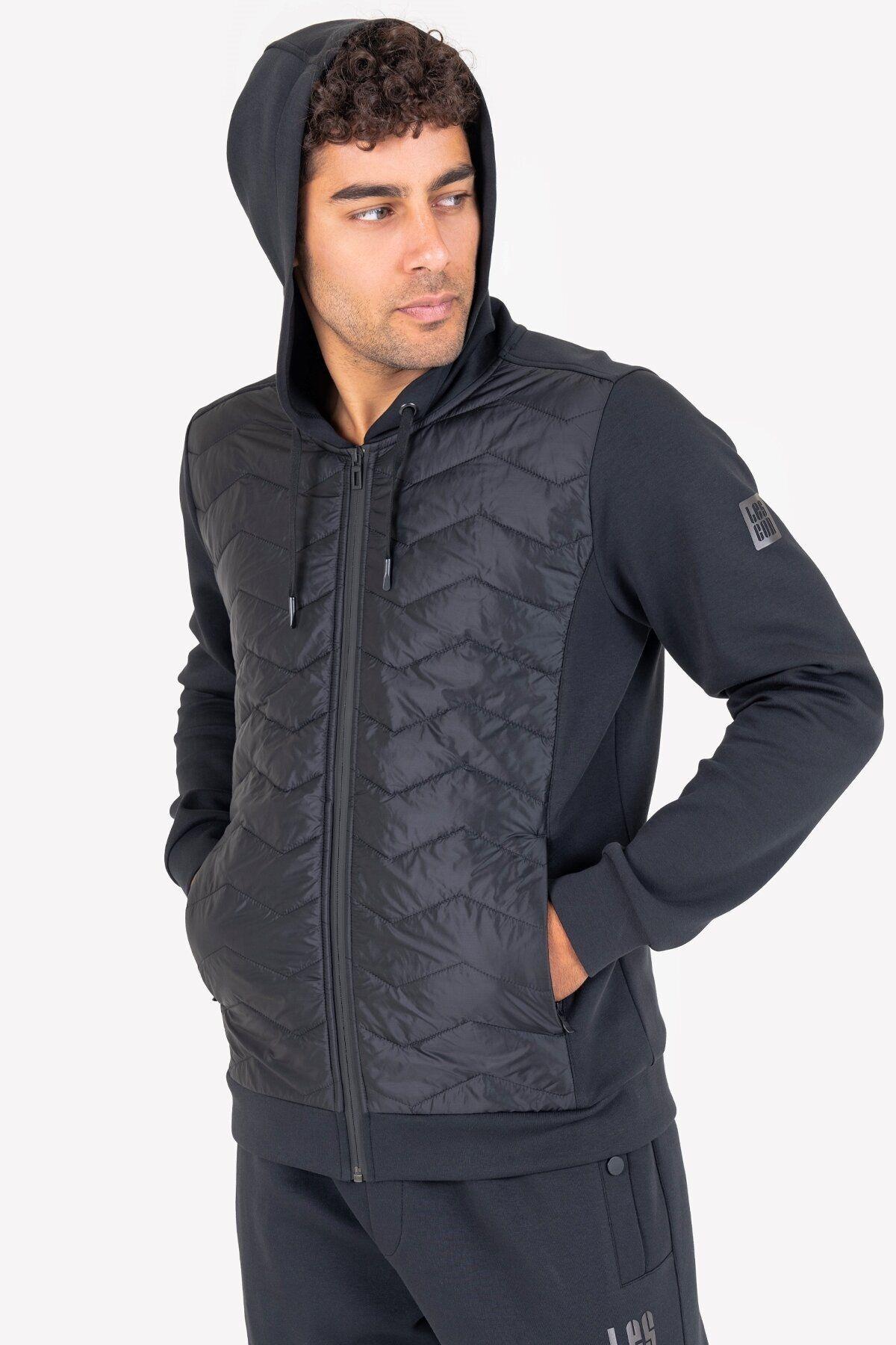 Lescon Erkek Fermuarlı Kapüşonlu Sweatshirt 23N-1154