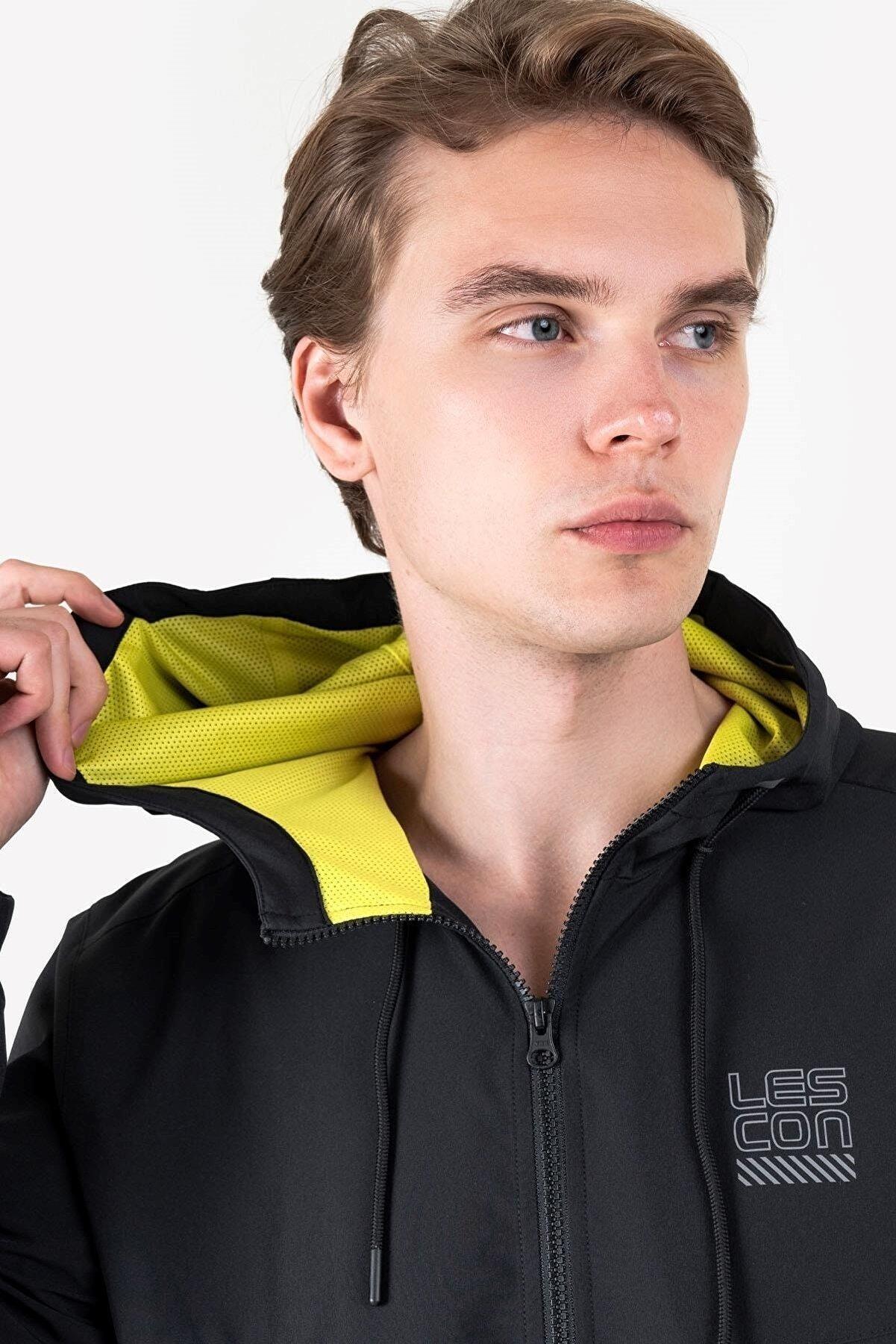 Lescon Erkek Fermuarlı Kapüşonlu Sweatshirt 23N-1139