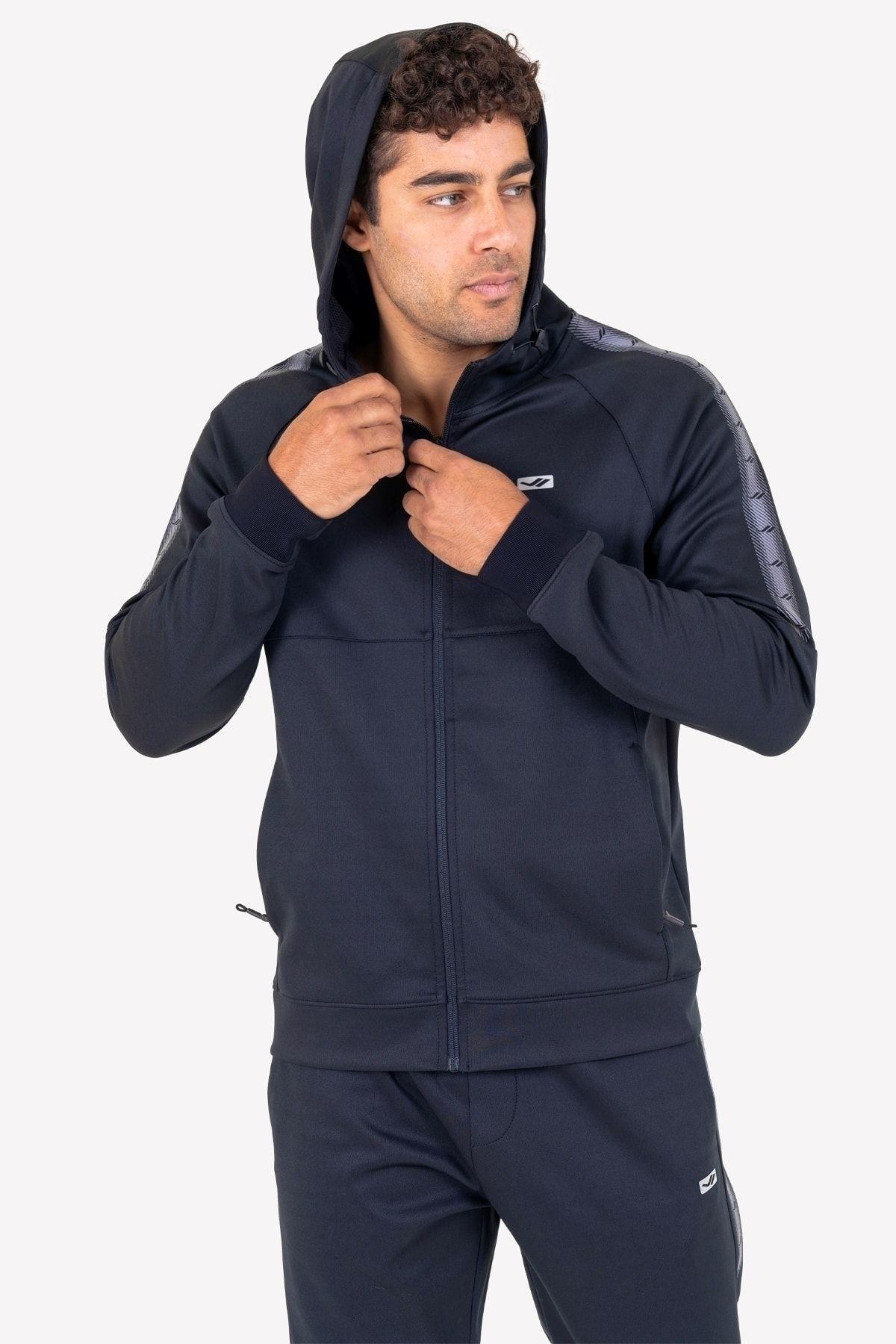 Lescon Erkek Fermuarlı Kapüşonlu Sweatshirt 23N-1128