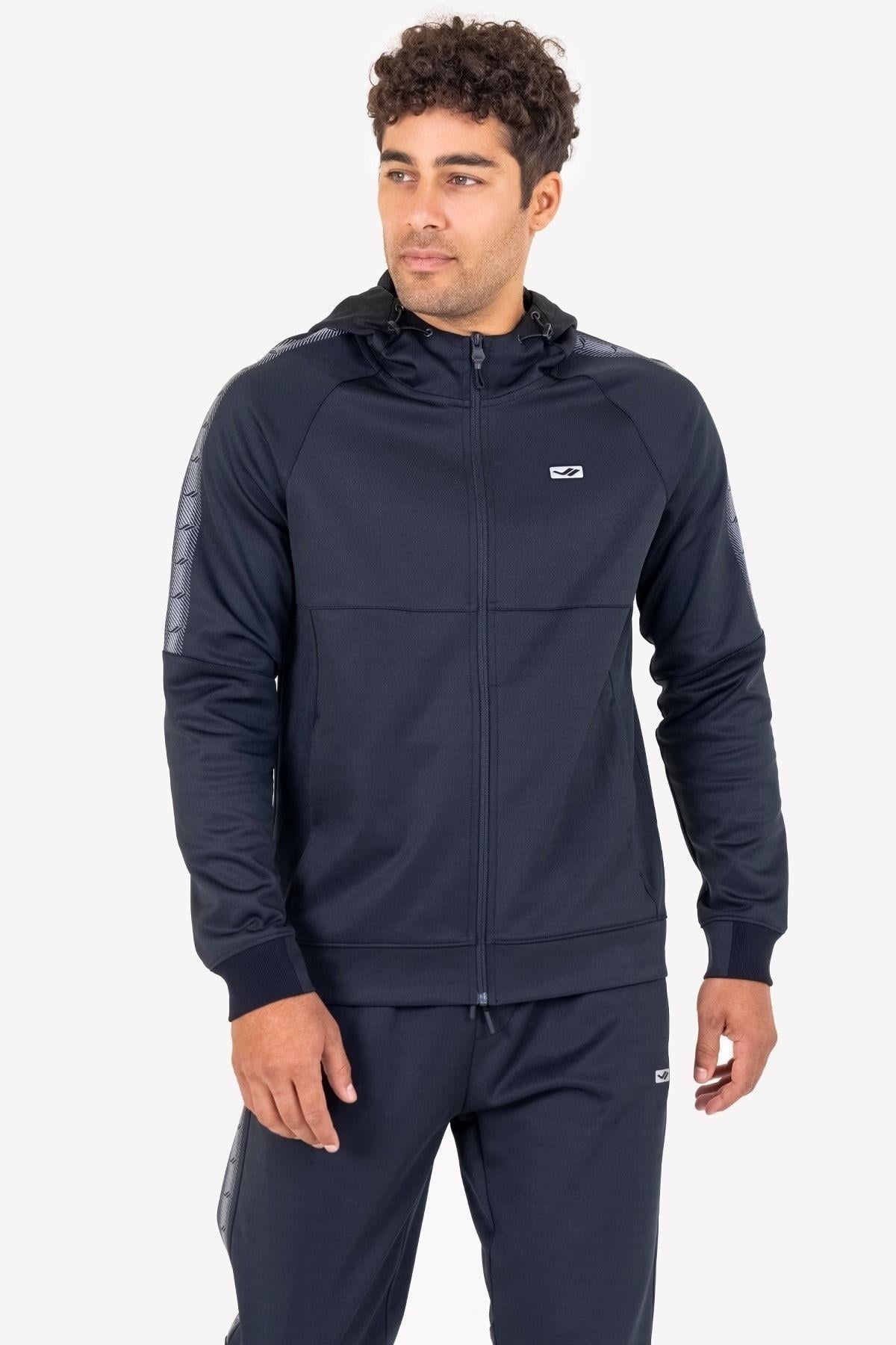Lescon Erkek Fermuarlı Kapüşonlu Sweatshirt 23N-1128