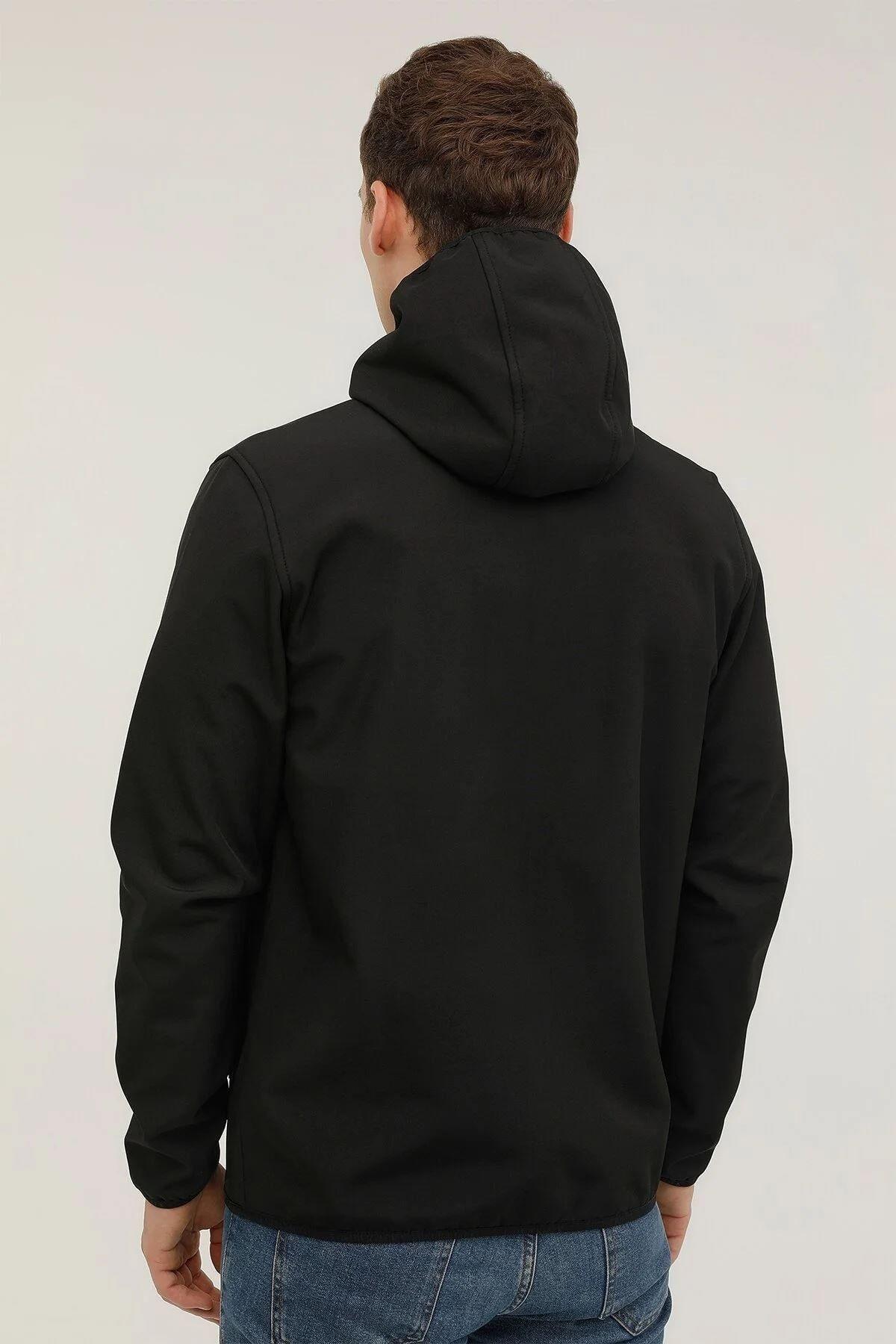Lumberjack 3w ML Bs 1GT16 3PR Kapüşonlu Slim Fit Erkek Softshell Mont
