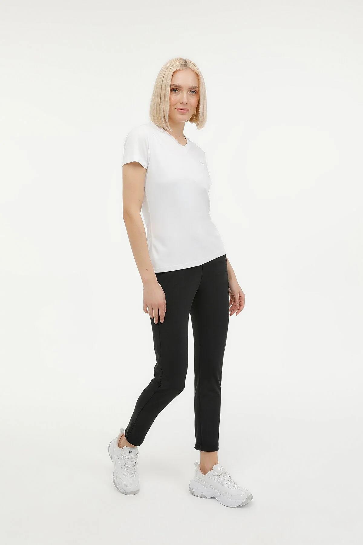 Lumberjack W-Ct127 Basic Pes V Neck T-Shirt 3Fx