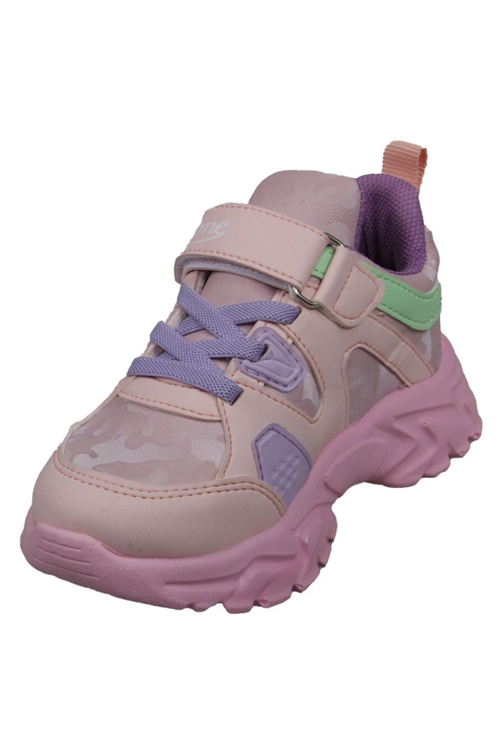 Çocuk Cırt Cırtlı Pembe Spor Ayakkabı 222-3511FT