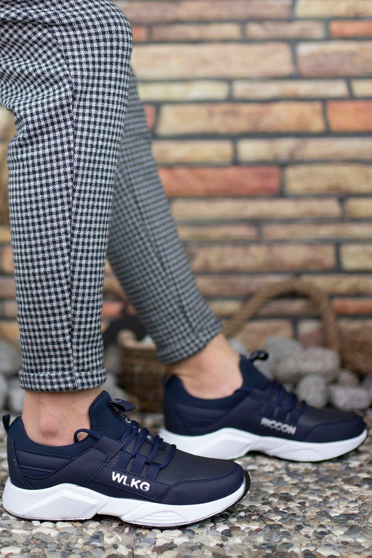 Sportmix Erkek Cilt Sneaker Spor Ayakkabı