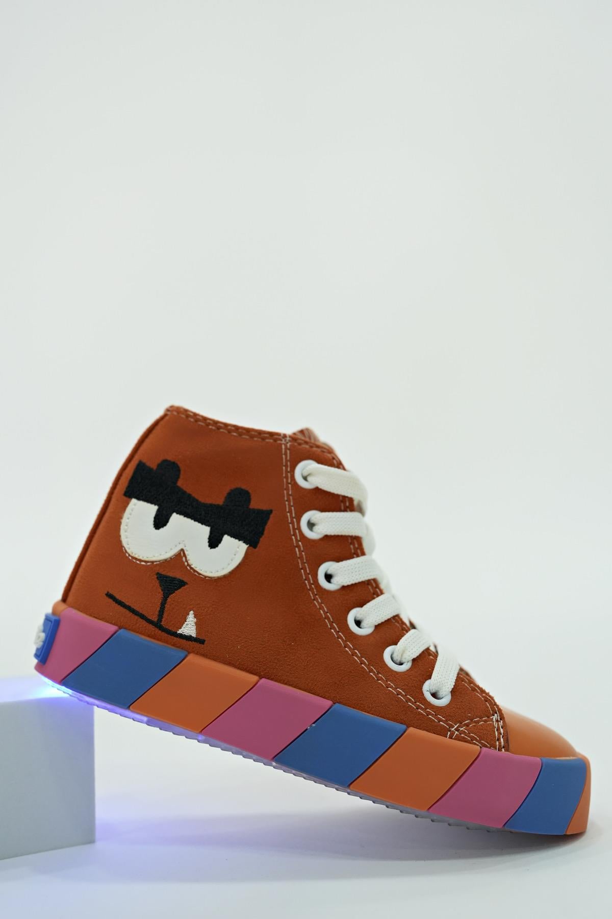 Sportmix Ortopedik Tazmanya Canavarı Işıklı Çocuk Sneakers Ayakkabı