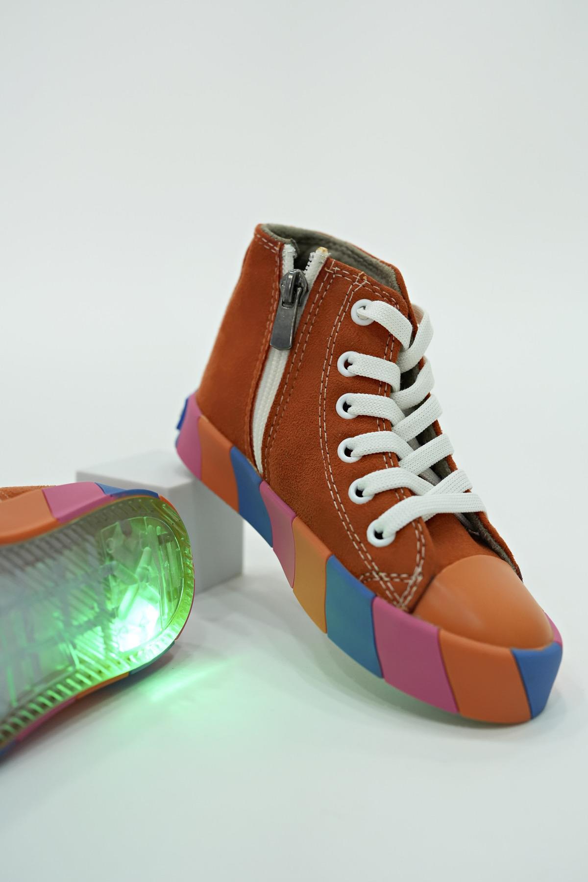 Sportmix Ortopedik Tazmanya Canavarı Işıklı Çocuk Sneakers Ayakkabı