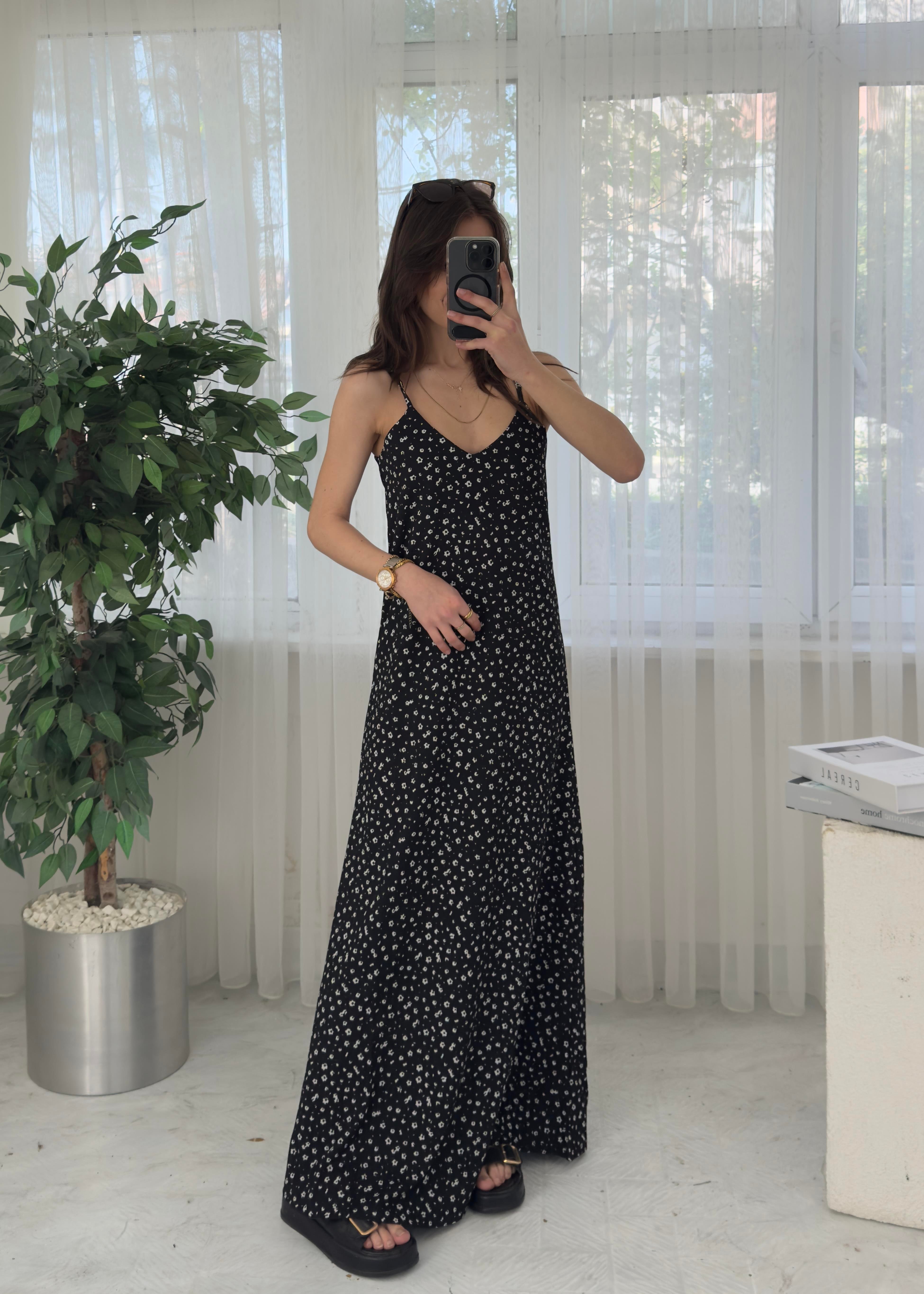 Pixi Krinkıl Çiçek Desenli Elbise 