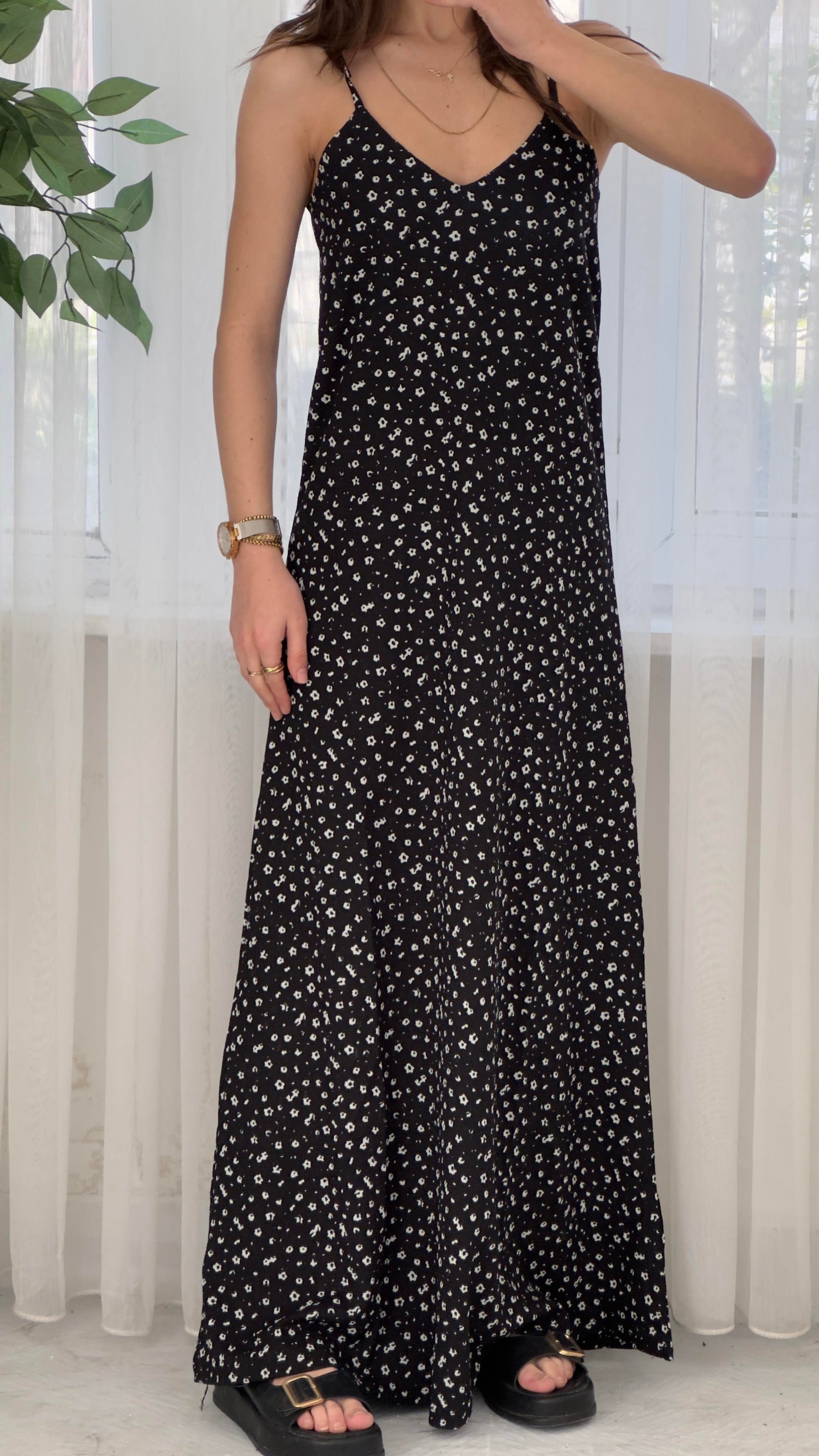 Pixi Krinkıl Çiçek Desenli Elbise 