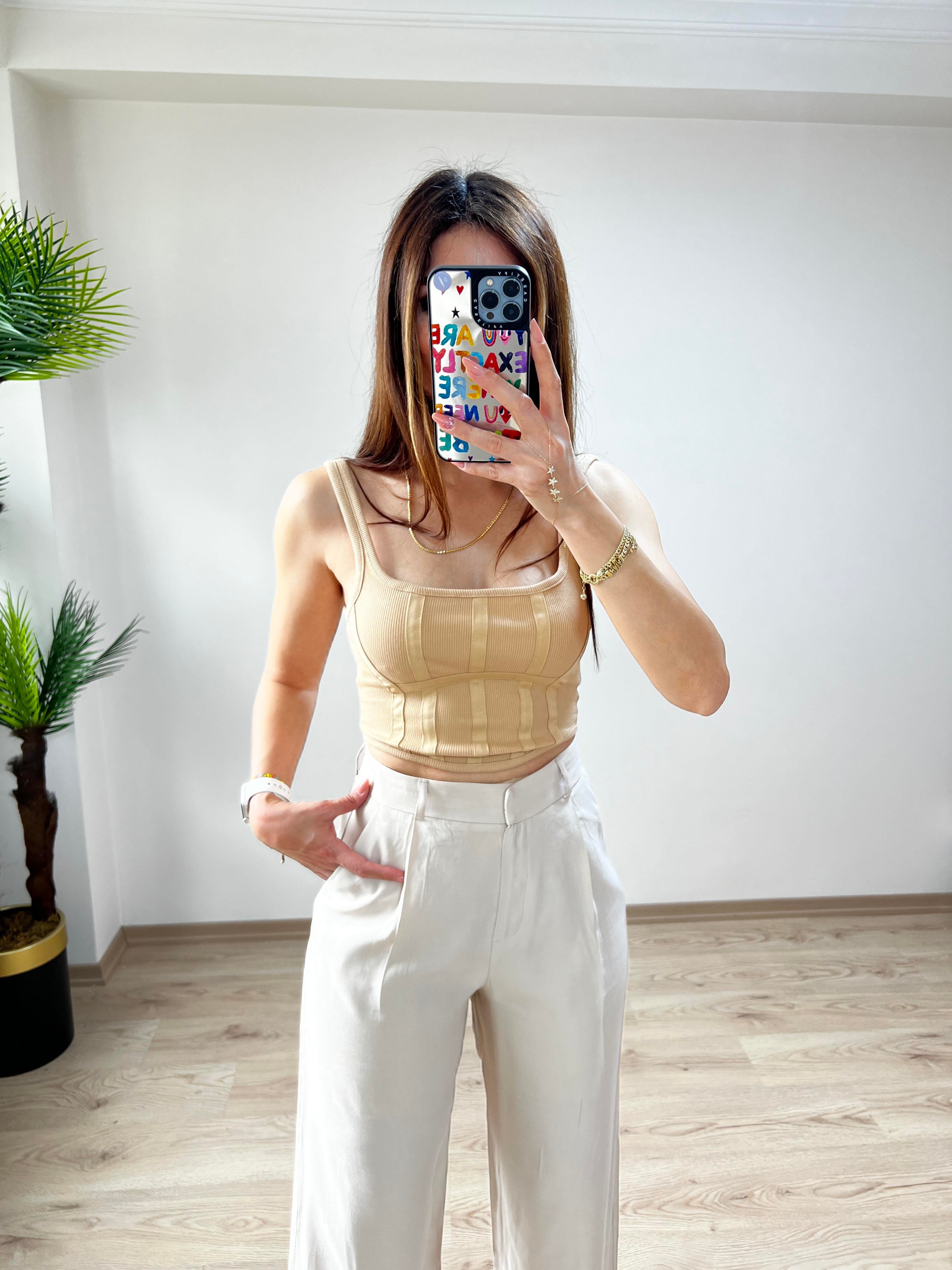 Dlvn Fermuarlı Crop