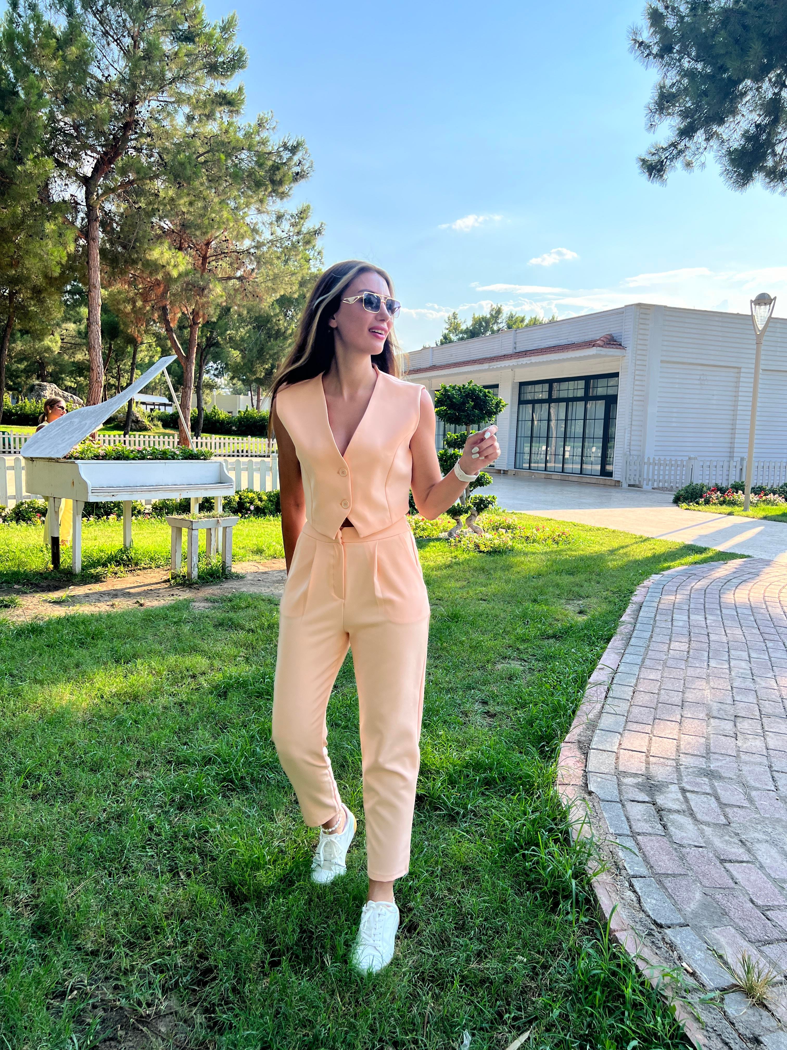 Yelek Kalem Pantolon Takım 