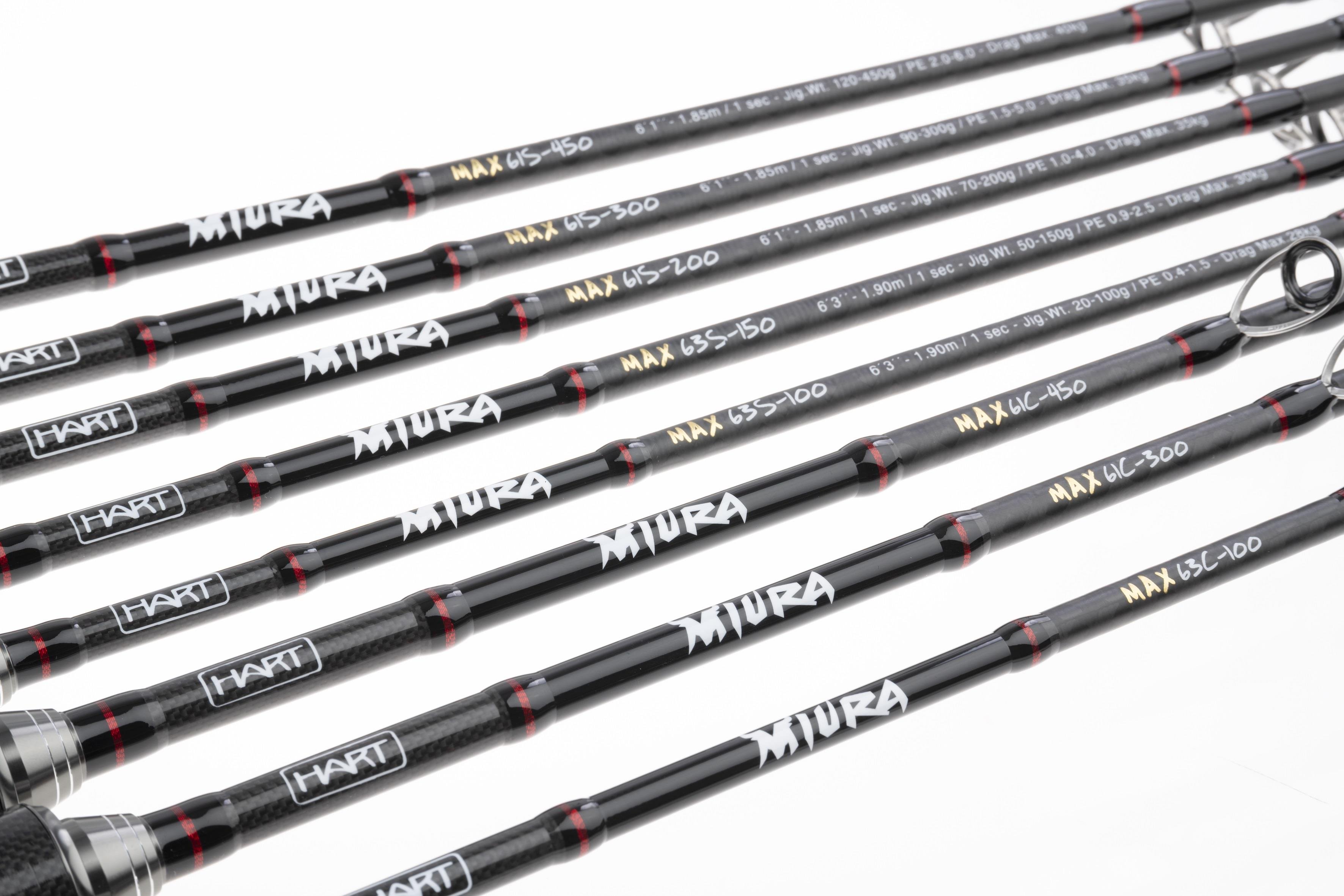 Hart Miura Max B5 185cm Drag Max 40Kg PE2-6 120/450g Slow Jig Kamışı