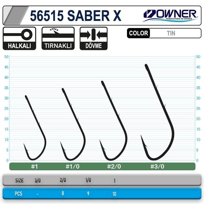 Owner 56515 Tachiuo Saber X Tin İğne
