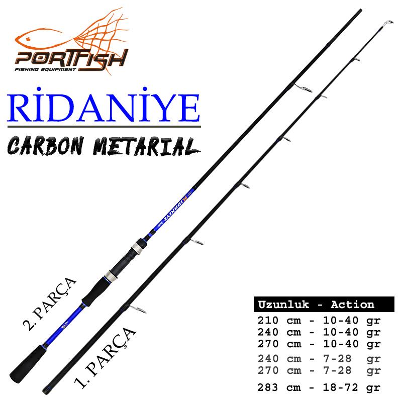 Portfish Ridaniye Spin 210 cm 10-40 GR  1.PARÇA  (Yedek Parçası)