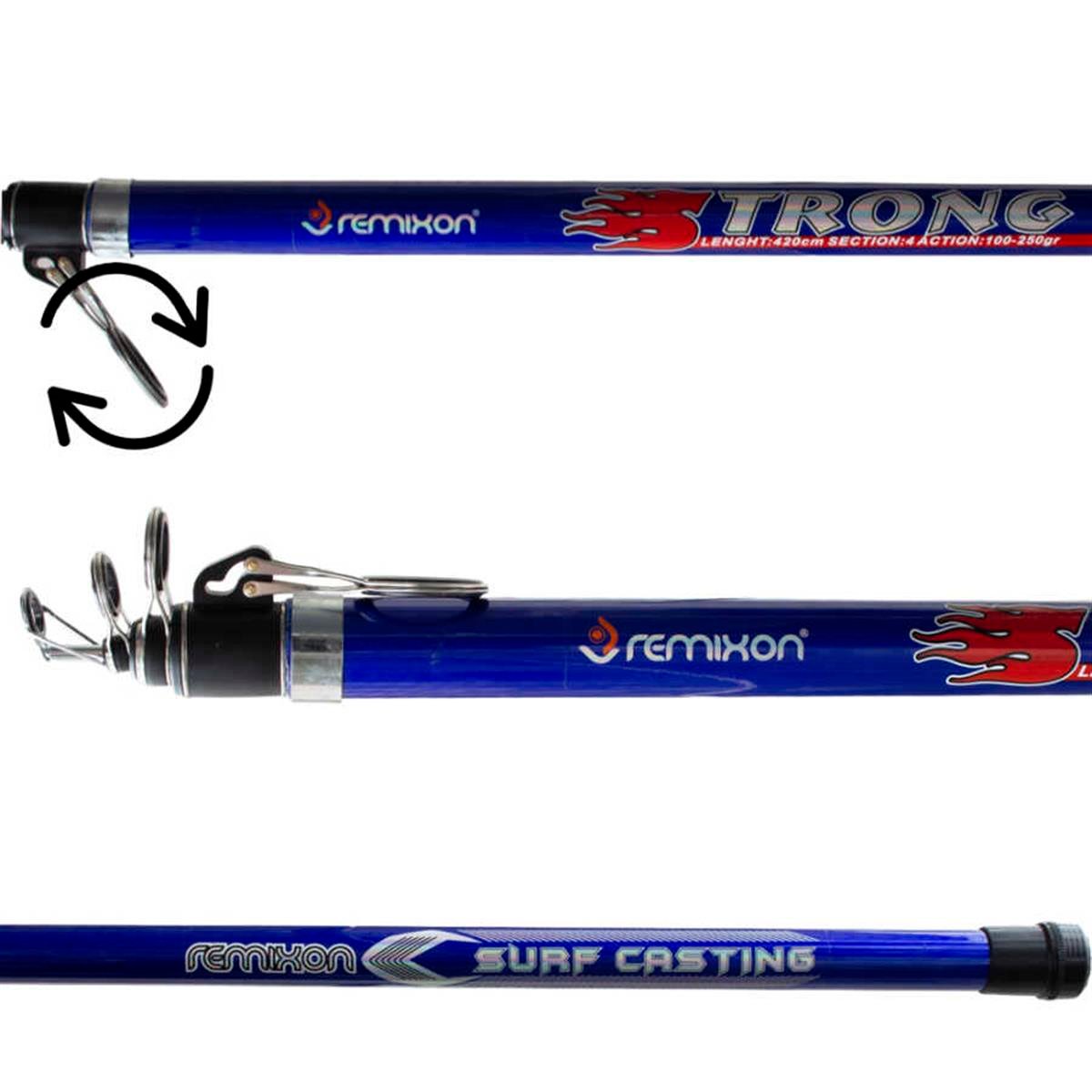 Remixon Strong 4.20m 100-250gr Blue Tele Surf Kamış