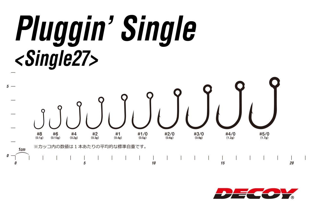 DECOY SINGLE27 Pluggin Maket Balık İğnesi-Kaşık İğnesi ve Jig İğnesi