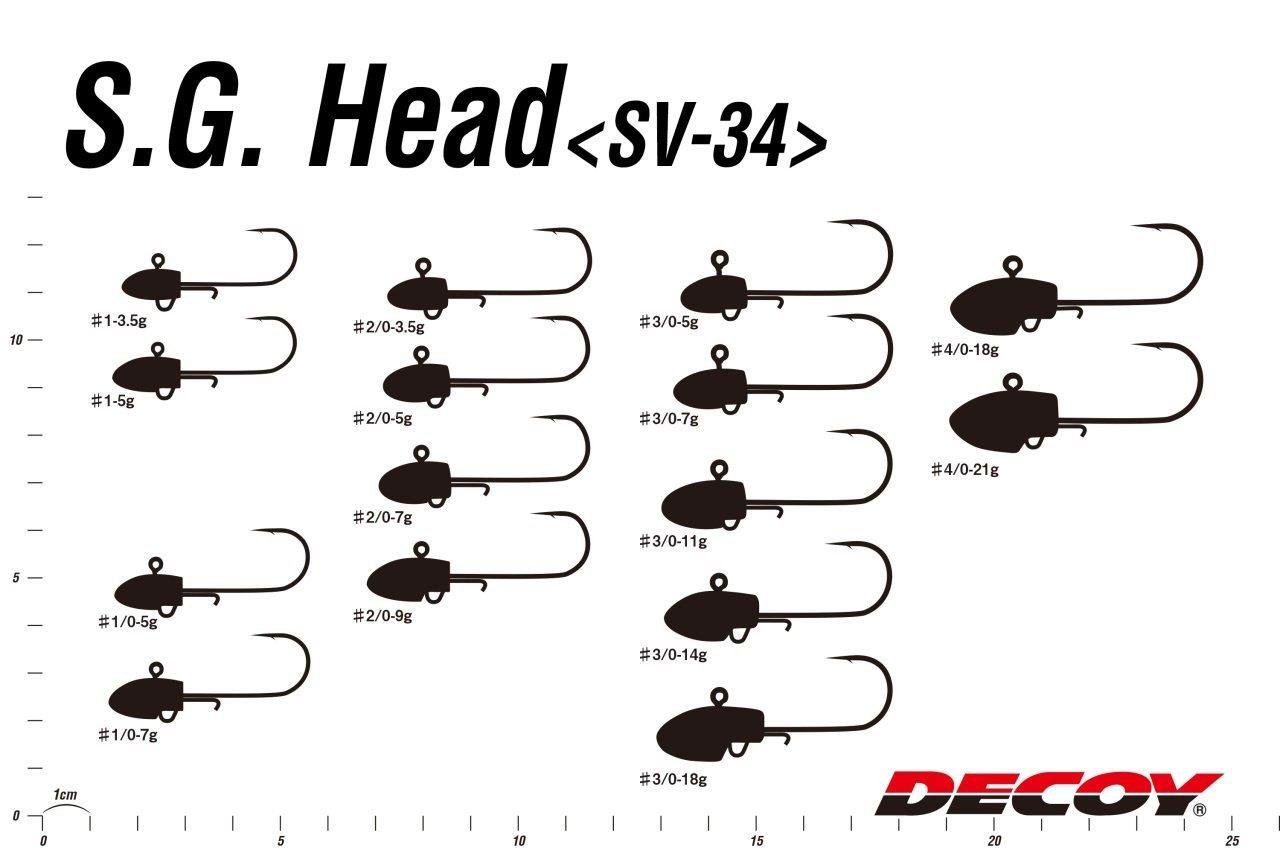 DECOY SV-34 Salt Groove JH Jig Head