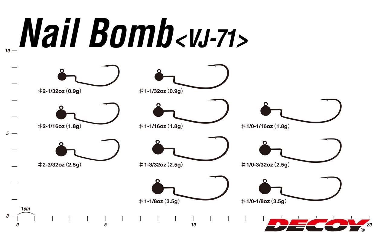 DECOY VJ-71 Nail Bomb Jig Head