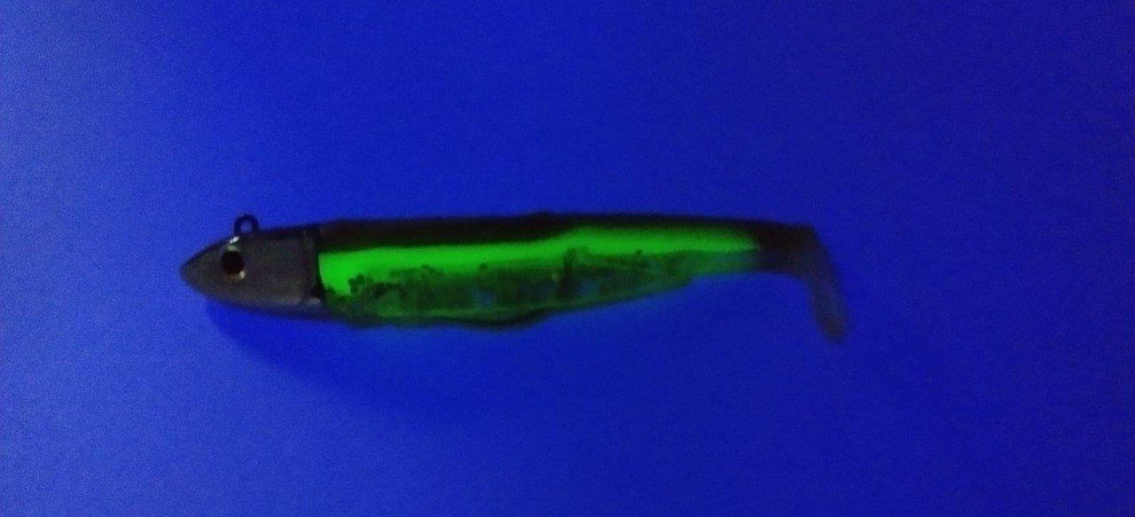 Fiiish BM90/2 BM897 Combo Off Shore 10gr Kaki Shiny Glow Silikon Yem