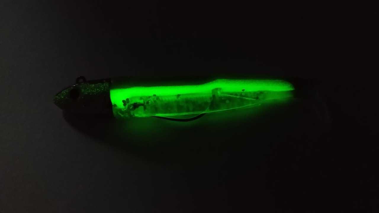 Fiiish BM90/2 BM897 Combo Off Shore 10gr Kaki Shiny Glow Silikon Yem