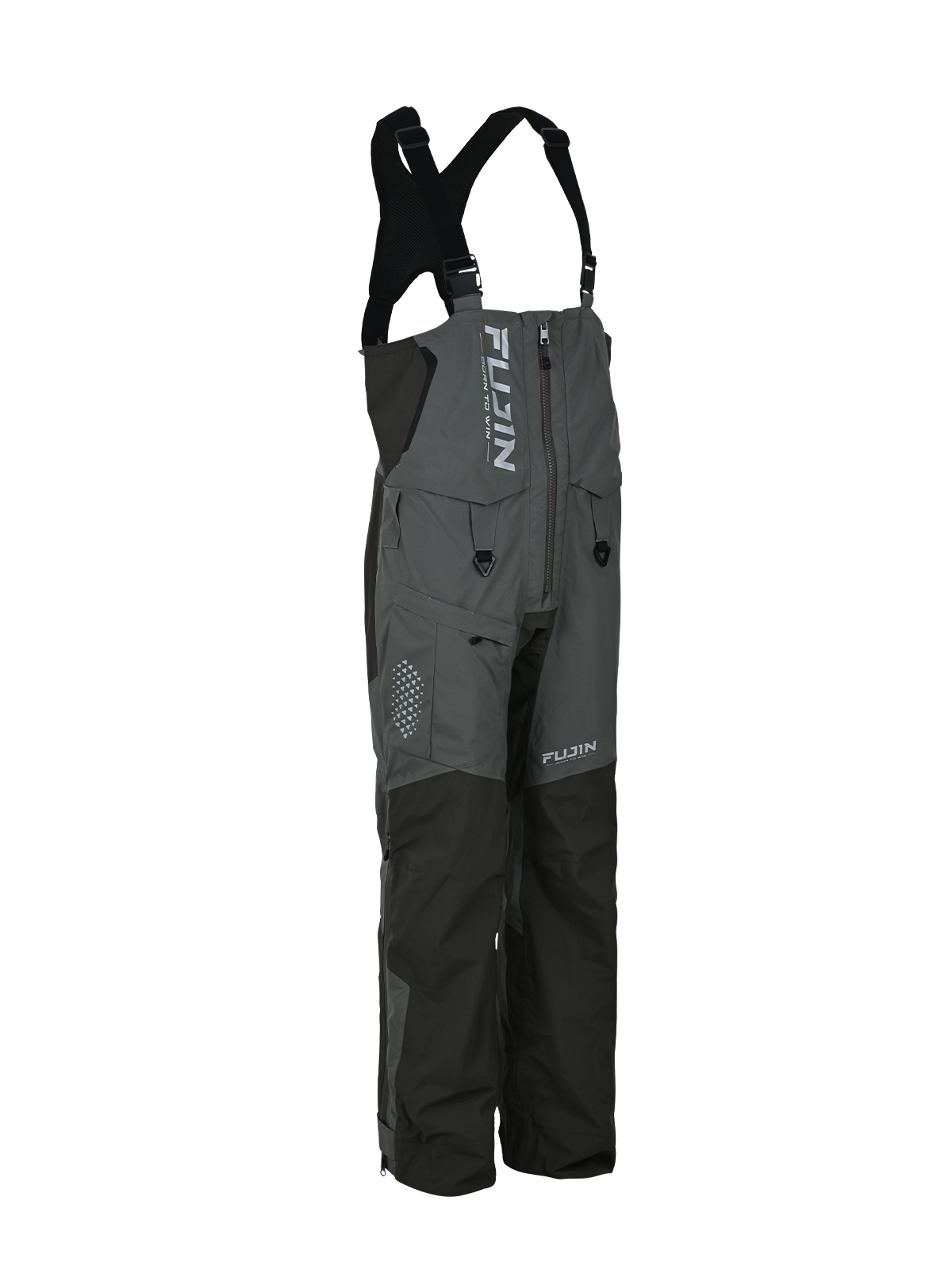 Fujin Bigsea Offshore Bibs Grey Khaki