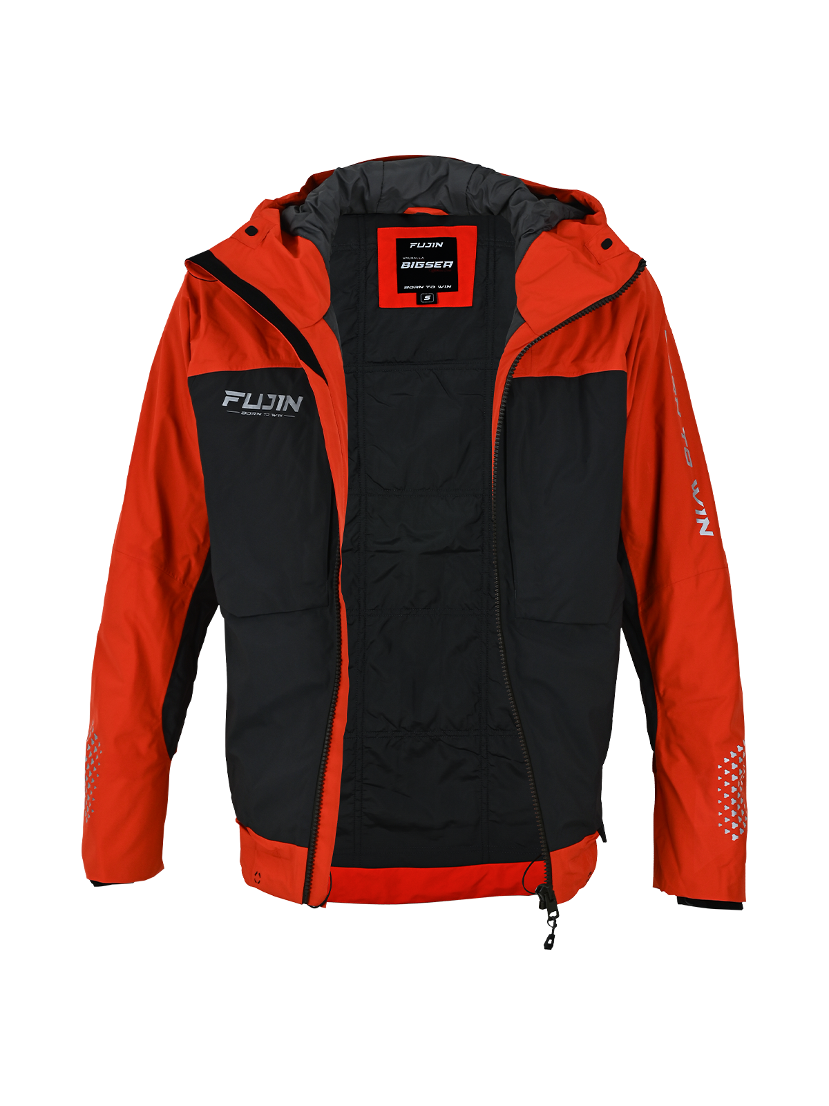 Fujin Bigsea Offshore Jacket Grey Orange