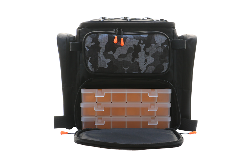 Fujin Black Camo Back Pack - Balıkçı Sırt Çantası