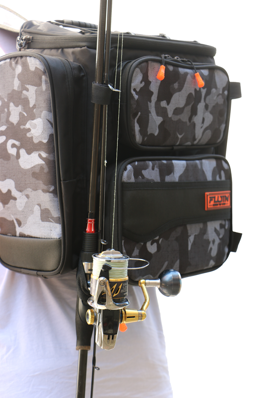 Fujin Black Camo Back Pack - Balıkçı Sırt Çantası