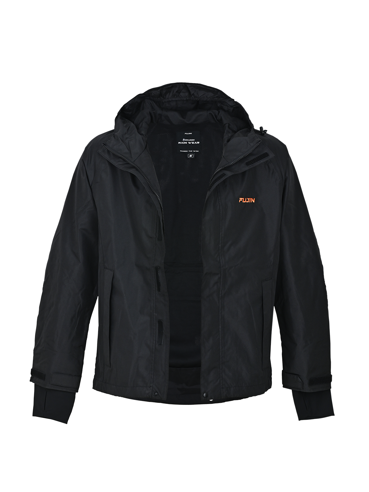 Fujin Dragon Rain Wear Yağmurluk Black