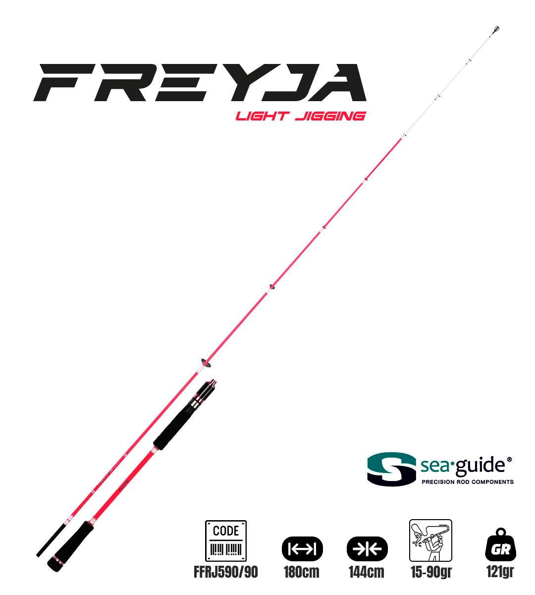 Fujin Freyja Light Jigging 180cm 15-90gr Jig Kamış