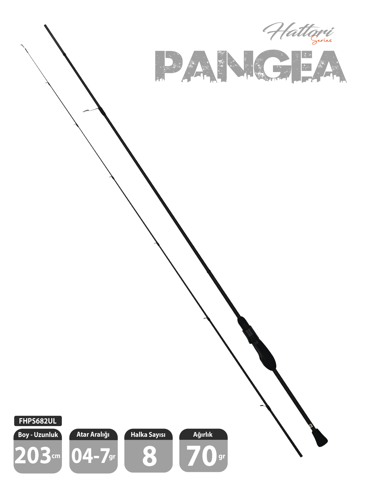 Fujin Fujin Pangea 203cm 04-7gr LRF Kamışı 682UL