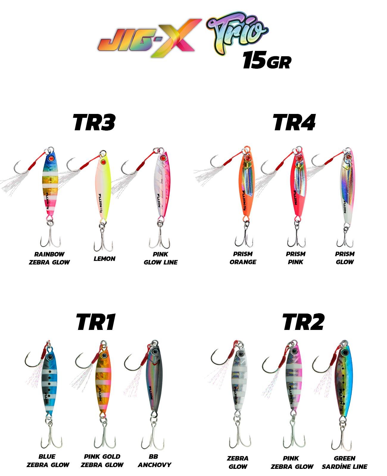 Fujin Jig-X Trio 3lü Micro Jig 15gr 