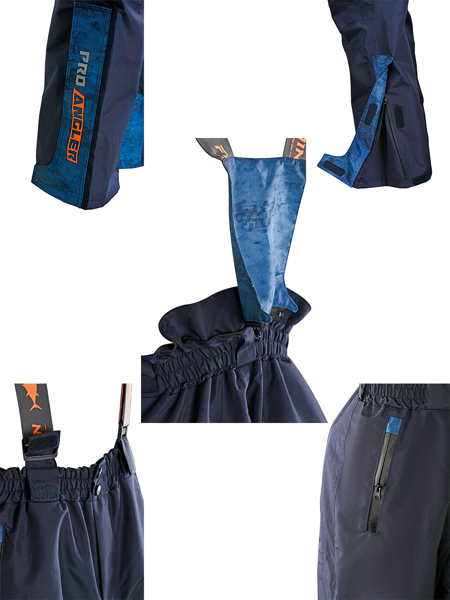 Fujin Pro Angler Pants Grey Wave #Small