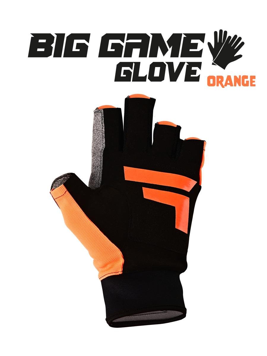 Fujin Pro Angler S24 Big Game Gloves Orange #S/M