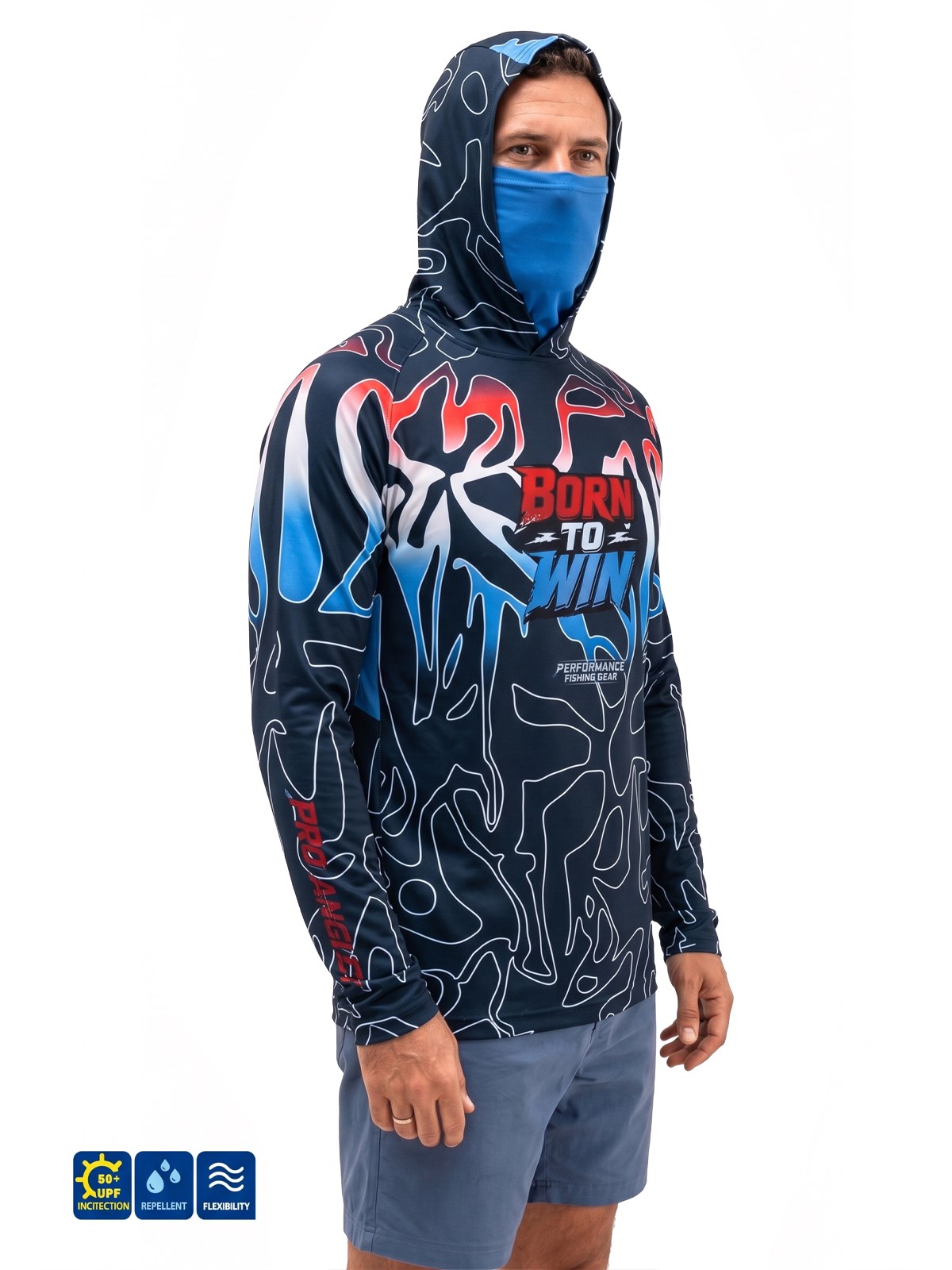 Fujin Pro Angler S26 T-Shirt Buff&Hooded Izohips Bold Red