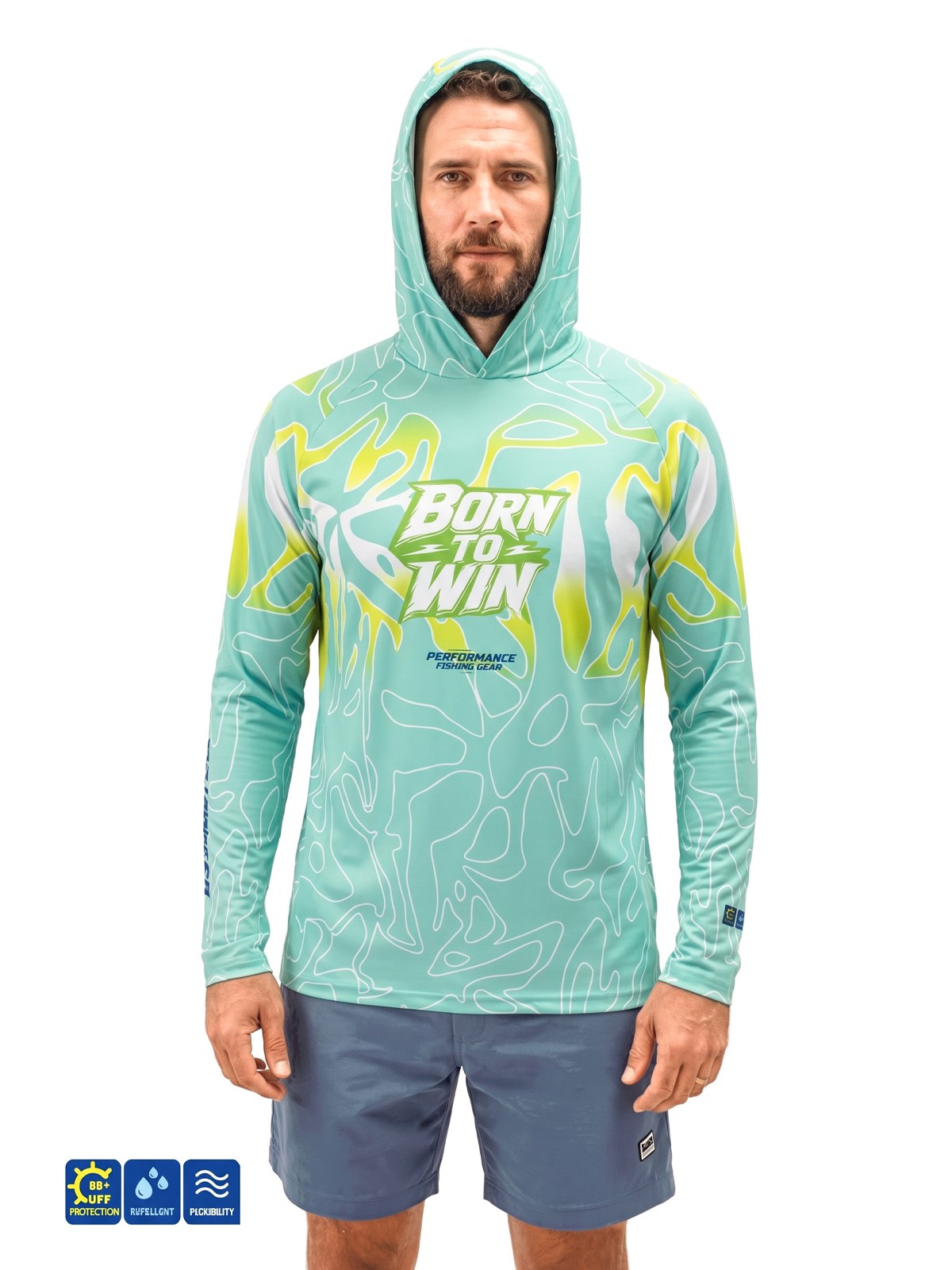 Fujin Pro Angler S26 T-Shirt Buff&Hoodie Izohips Bold Mint