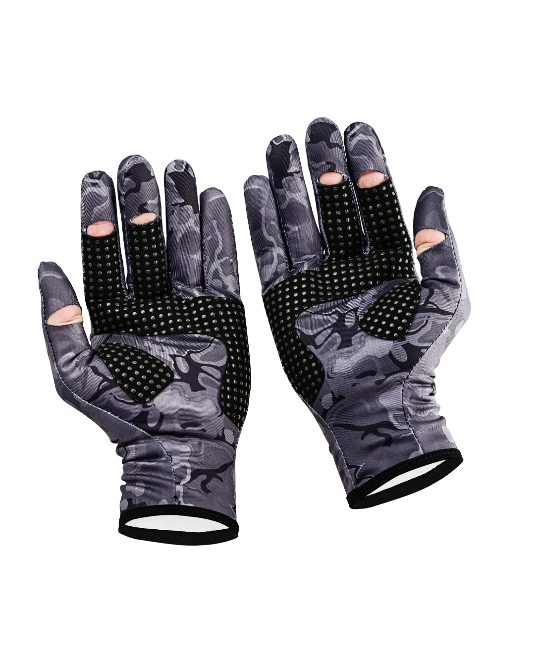 Fujin Pro Angler Winter Gloves Black Camo #M/L